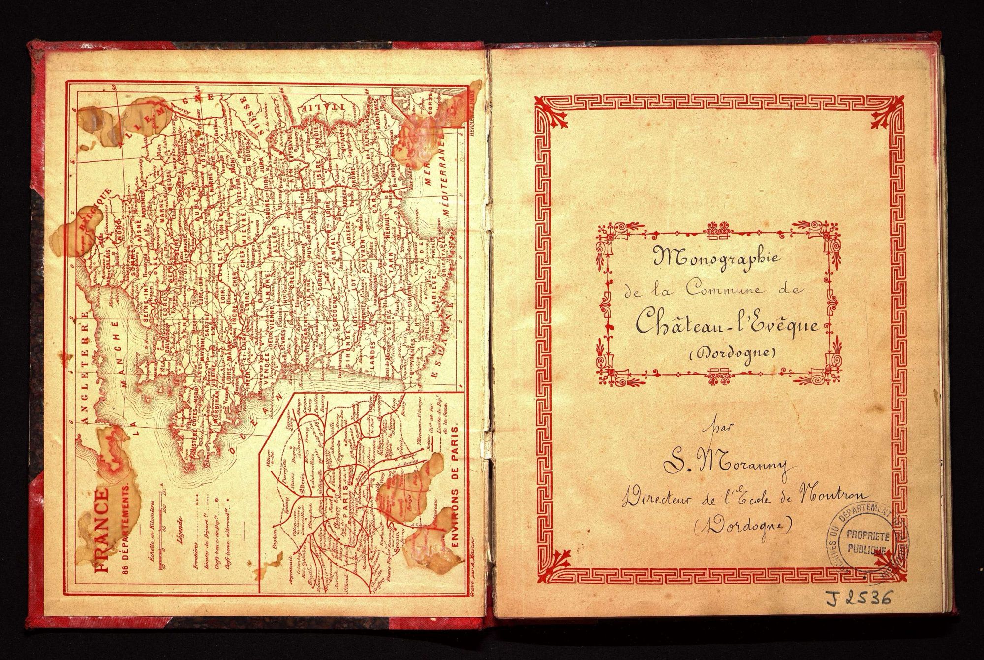 Monographie de la commune de Château-l'Evêque par S. Moranny, directeur de l'école de Nontron (1901).