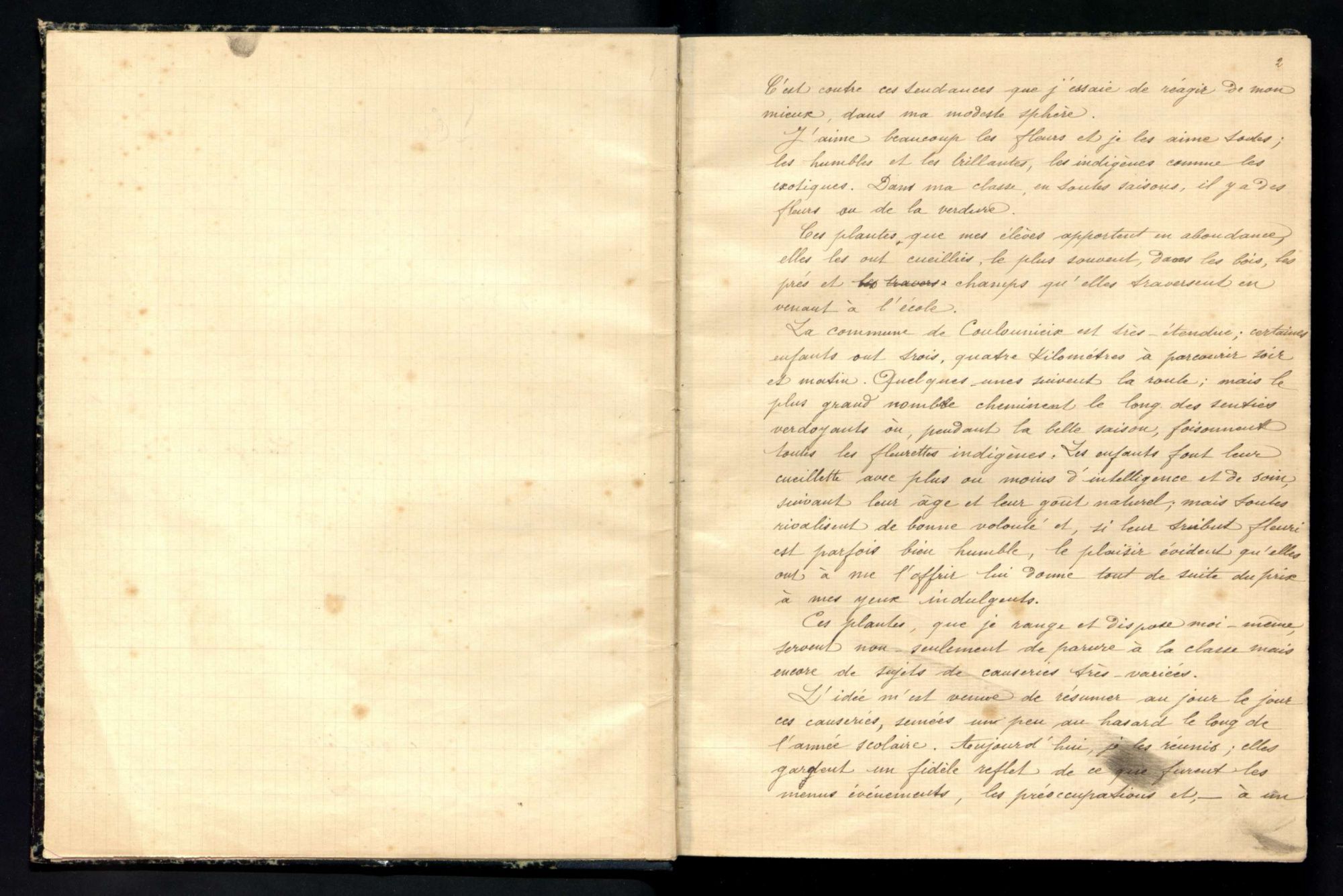 L'école fleurie, par Ida Masset (1901).