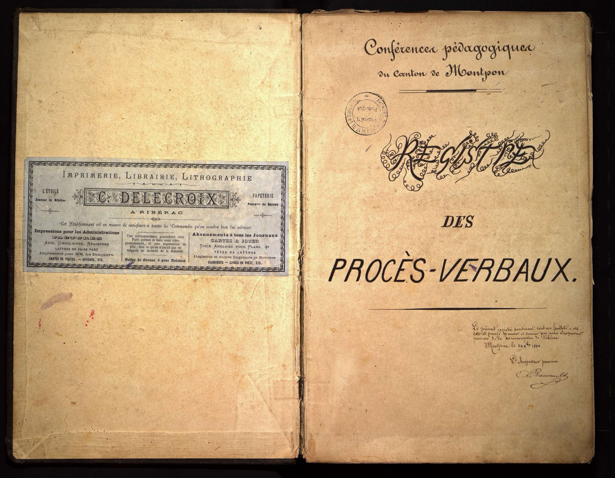 Conférences pédagogiques des instituteurs du canton de Montpon-sur-l'Isle. Extrait de la séance du 12 décembre 1883, concernant le calcul mental.