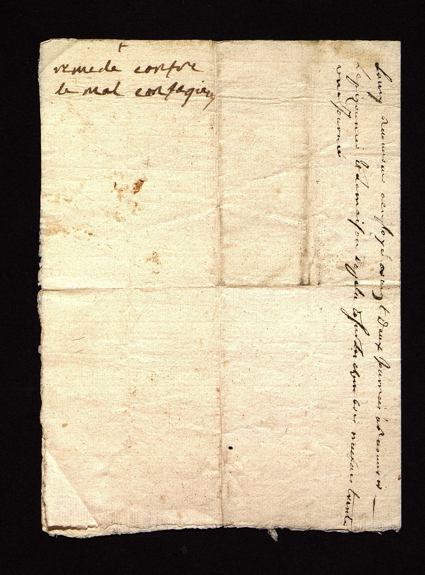 Préservatif contre la peste et les maladies contagieuses (XVIIIe s).