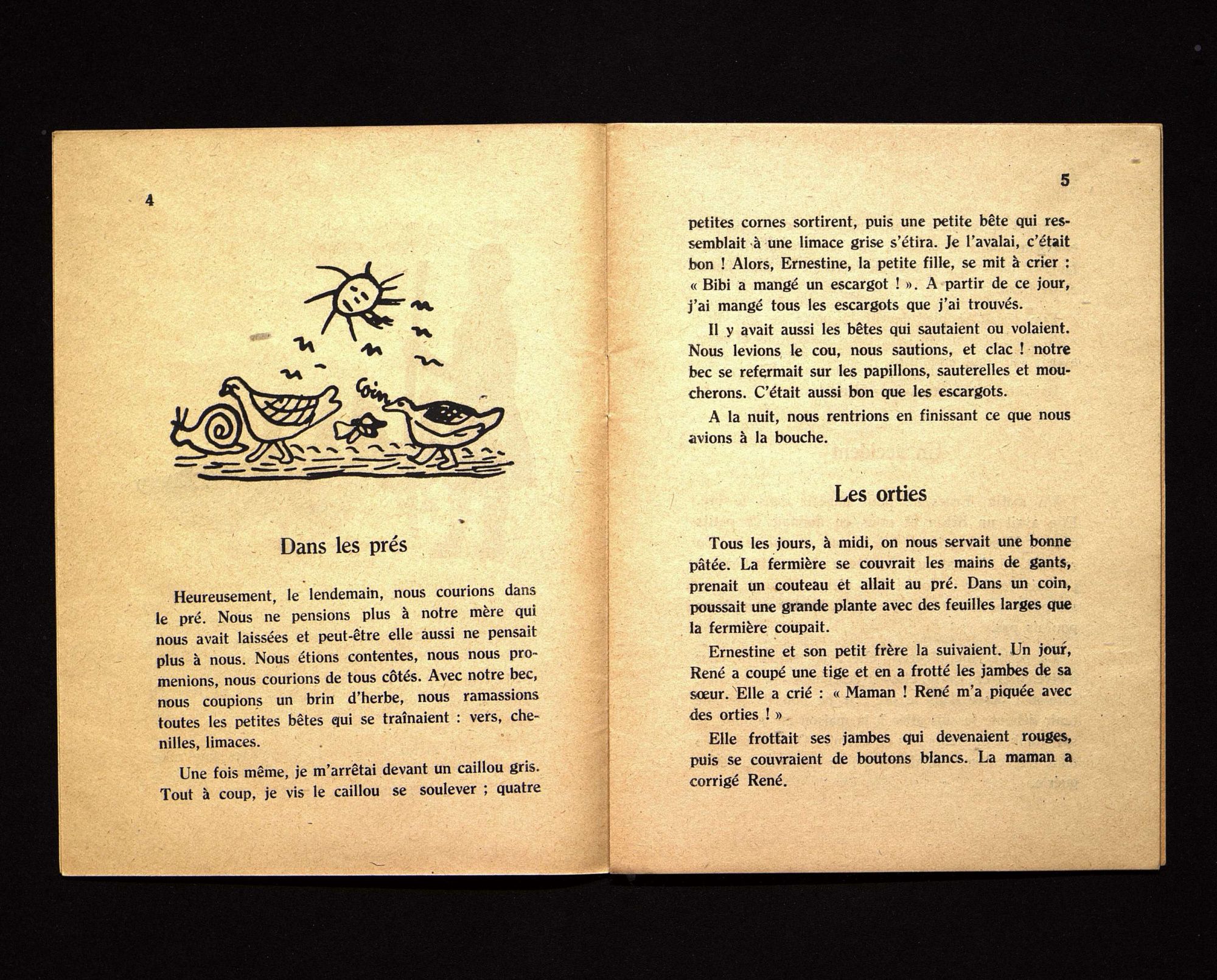 Enfantines, "Bibi, l'oie périgourdine", école de filles de Marsaneix (Dordogne), mars 1931.