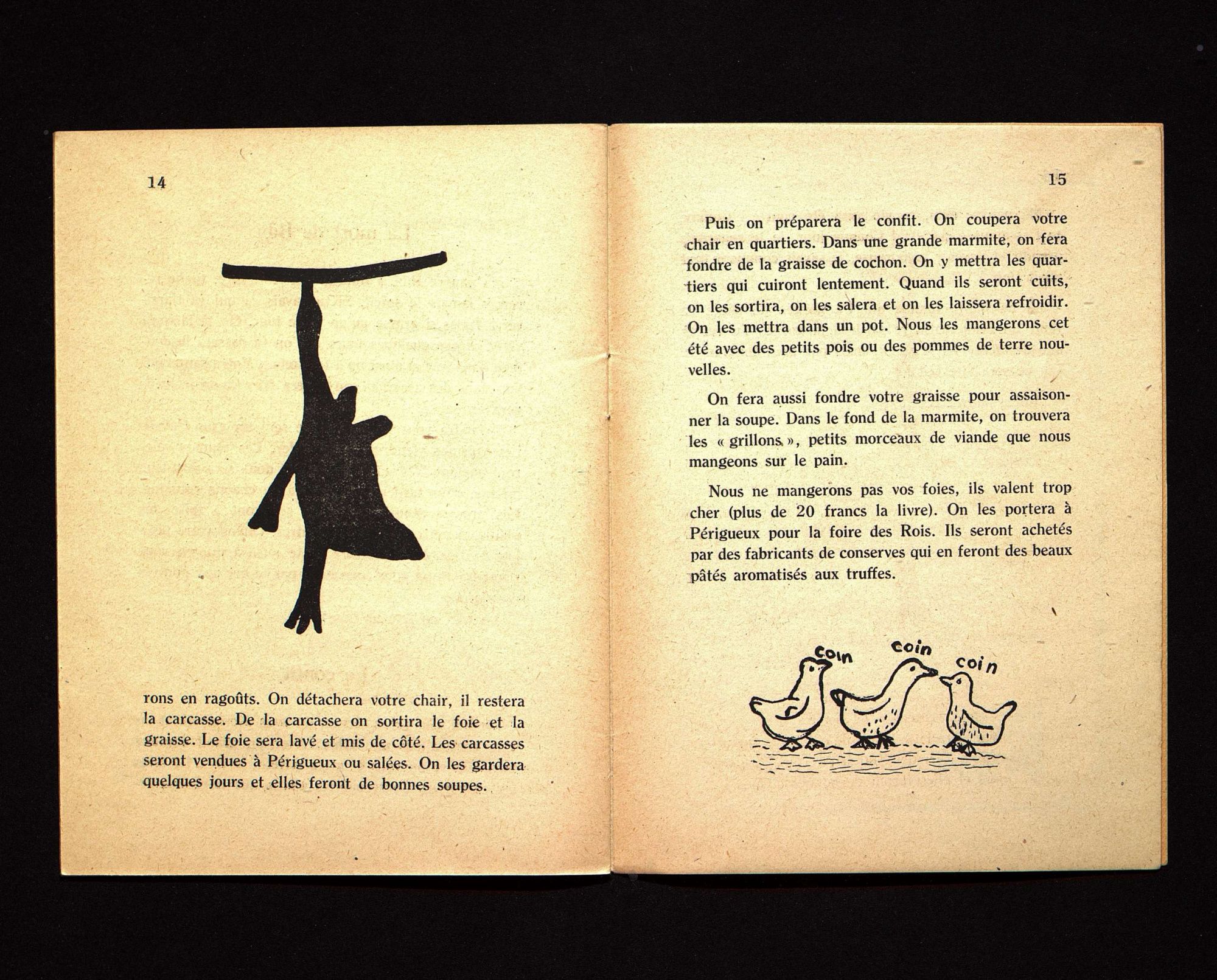 Enfantines, "Bibi, l'oie périgourdine", école de filles de Marsaneix (Dordogne), mars 1931.