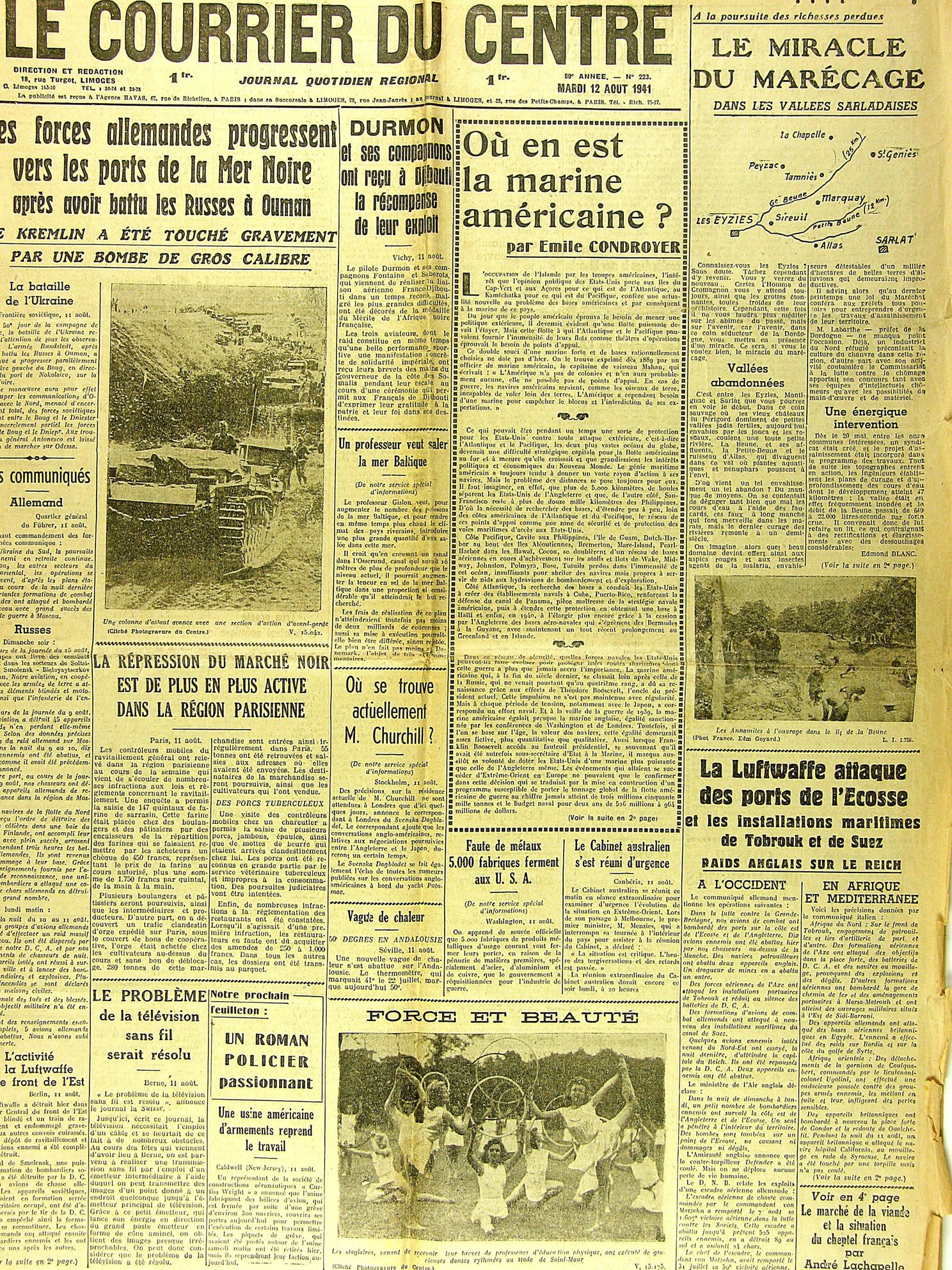 Edmond Blanc, " Le miracle du marécage "