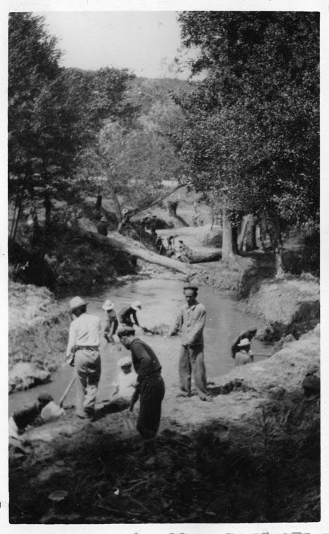 Reportage photographique de la visite du chantier des Beunes par le préfet Labarthe