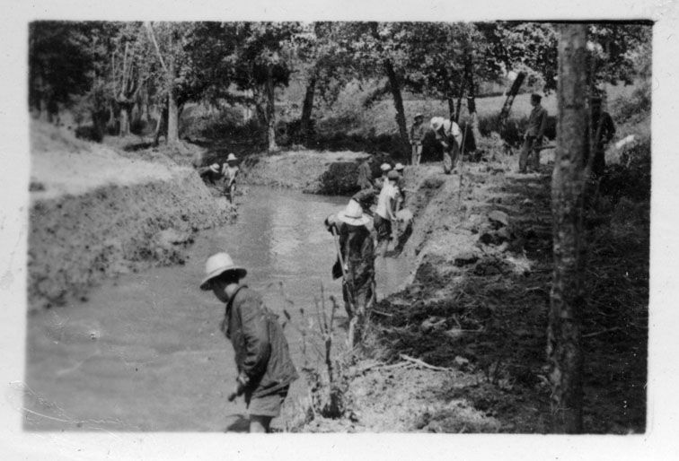 Reportage photographique de la visite du chantier des Beunes par le préfet Labarthe