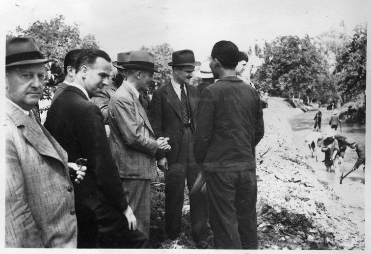 Reportage photographique de la visite du chantier des Beunes par le préfet Labarthe