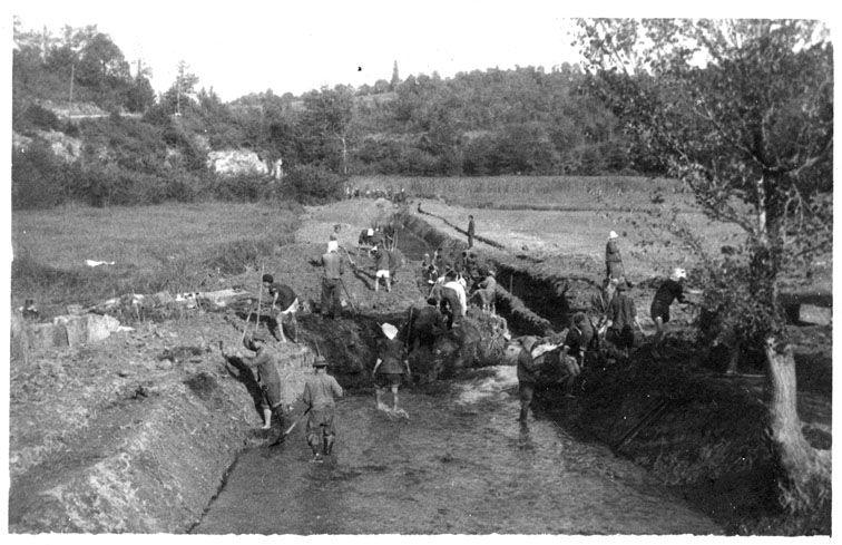 Reportage photographique de la visite du chantier des Beunes par le préfet Labarthe