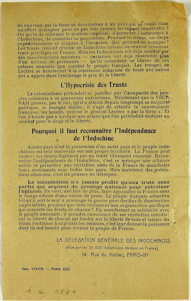 Tract joint à la lettre précédente
